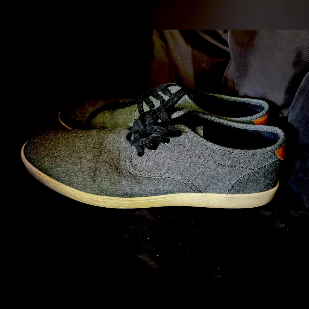 Steve Madden Men's Size 11 Blue Canvas Low Top Lace Up Deck Shoe Sneakers